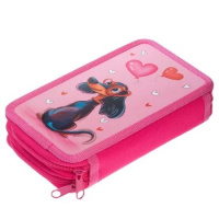 Пенал 2 отд. (190*110*40) молния, лам.картон "Моя любимка" глянц.лам., тисн., таблица умножения