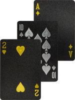 Карты игральные 54шт,  "Дама Пик" черный