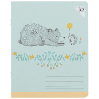 Тетрадь А5 12л лин. Полиграф Принт "Hallmark" ассорти, текстура, белизна 100%