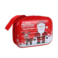 Шкатулка новогодняя 10см , металл, 6 дизайнов