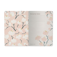 Записная книжка А5  40л. картон, мягк.пер. "Flora. Магнолия" кл.