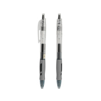 Ручка гелевая  Deli Arris автомат черная, 0,5мм, рез.манжета