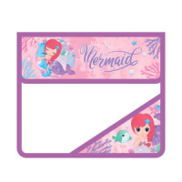 Папка д/тетрад. А5 (230*190*50) 2отд. на липучке, пластик "Рисованная русалка"