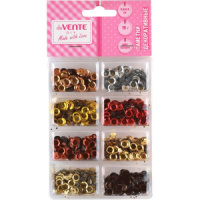 Пайетки  декоративные  19 г, размер 6x6 мм, круглые, граненые, ассорти