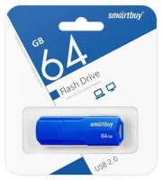 Флеш-драйв  64 GB USB 2.0 Smartbuy CLUE Blue