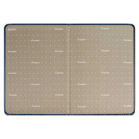 Ежедневник дат. 2026г А5 176л., кожзам, тв.пер. "Сариф синий" блинт.тисн., ляссе