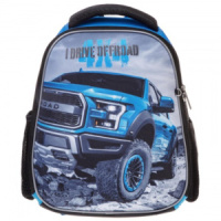 Ранец школьный 35*27*13см Hatber Ergonomic mini "Внедорожник" EVA