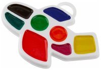 Акварельные краски  8цв. Самолётик, медовые, фигурные, без кисти, пласт.упак.