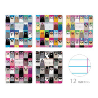 Тетрадь А5 12л лин. "Котомания"