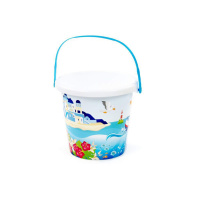 Ведро 1л с рисунком, цвет ассорти