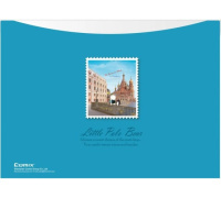 Конверт на кнопке  с рисунком А4 География. Санкт-Петербург. Храм спаса на крови