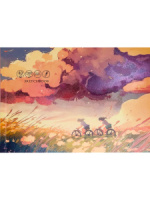 Скетчбук А5  40л., клеевой кор., 160гр/м2 "Велосипедисты - 1"