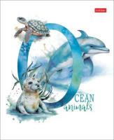 Тетрадь А5  96л кл. Hatber "Из жизни дикой природы" скоба, мат.лам.