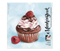 Скетчбук 195*195мм  40л., клеевой кор.,  80гр/м2 "Десерт" ДЛЯ МАРКЕРОВ