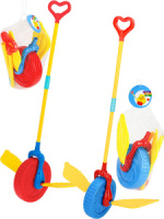 Каталка на палочке "Колесико с крылышками"  16см