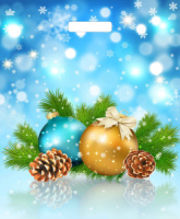 Пакет 45*38см (60мк) с вырубной укрепл. ручкой "Шары и шишки" ПВД