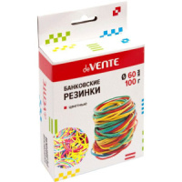 Резинки для денег  100гр., 60мм, цветные, в диспенсере