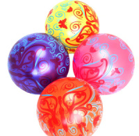 Мяч детский 22см "Бабочка" ассорти НЕ НАДУТЫЙ