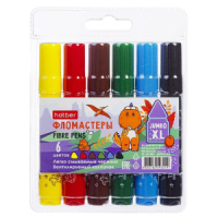 Фломастеры Jumbo   6цв "Hatber. Диносад"
