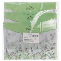 Конверт на кнопке  с рисунком А4 Natural flowers, текстура, 180мкм