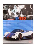 Тетрадь А5 12л косая лин. Проф-Пресс "Стремительные автомобили", 5 диз.в спайке*