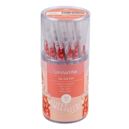 Ручка гелевая BV  0,5мм "UniWrite. My refresh" синяя