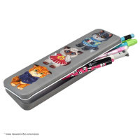 Пенал металлический (200*56*15) "Милые котята"