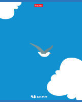 Тетрадь А5 48л кл. Hatber "Приключения чайки" мат.лам., 5 диз.в спайке, белизна 100%