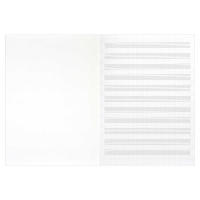 Тетрадь для нот А4 16л., вертик., скоба "Девочка в наушниках"