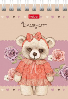 Блокнот А7  40л гребень "Мишки-малышки" кл.