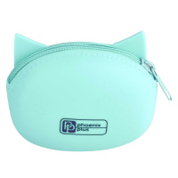 Кошелек для банкнот и монет Феникс+ "Мятный кот" 9*7см, силикон, молния