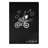 Записная книжка А6+ ПВХ, мягк.пер.,  64л. "С ветерком" лин., тисн.фольгой