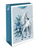 Пакет подар. бум. новогодн. 18*22*10см 157гр/м Символ года