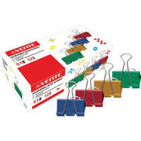 Зажим д\бум. мет. цветные deVENTE 51мм.