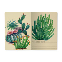 Записная книжка А5  40л. картон, мягк.пер. "Flora. Ночные кактусы" кл.