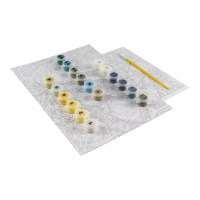 Картина по номерам на картоне 20*30см "Лимоны"