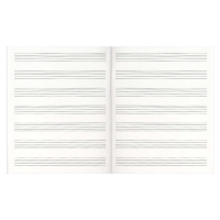 Тетрадь для нот А5 24л., расшир.нотный стан, скоба "Музыкальная походка"