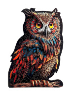 Пазлы деревянные 124 элемента 260*180мм  "Филин"