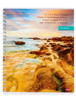 Тетрадь А5  96л кл. гребень Проф-Пресс "Прибрежный дизайн" белизна 100%