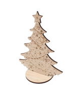 Заготовка деревянная НГ  "Ёлочка-карнавал" 15*16см