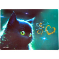 Настольное покрытие д/лепки 33*23см "Black Cat. 3D" 600мкм