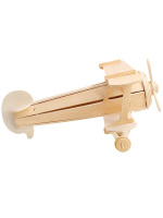 Изготовление модели из дерева "Биплан" 30 дет.