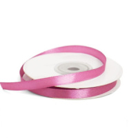 Лента упаковочная атласная  6мм, 22 м розово-фиолетовая