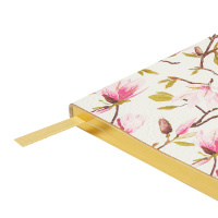 Ежедневник недат. А5 128л., мягк.обл., иск.кожа "Flora. Цветы. Фантазия" ляссе