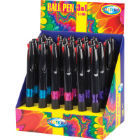 Ручка шар. многоцв. 3-х цветная, 0,7мм