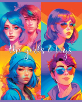 Тетрадь А5 48л кл. Hatber "Новое поколение" 5 диз.в блоке, бел.100%