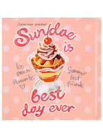 Блокнот А6 7БЦ  64л "Изысканный десерт" глянц.лам., тисн.лен