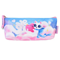 Пенал-косметичка (210*35*80) молния, микрофибра "Кошечка в облаках"