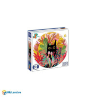 Пазлы  500 элементов  480мм. "Черный кот"