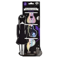 Набор закладок магнитных  3шт., "Девушки" 40*47, 40*57, 39*56мм